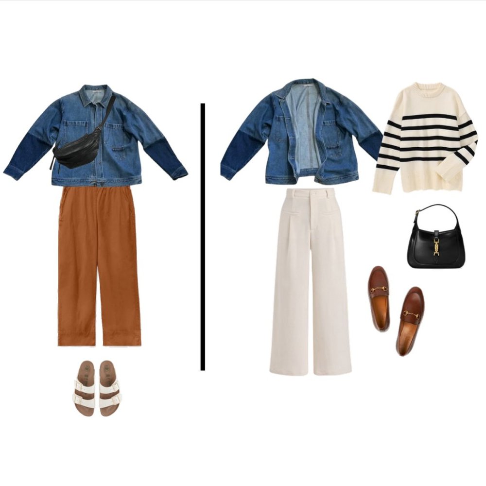 VINCE | Boxy denim patched jacket